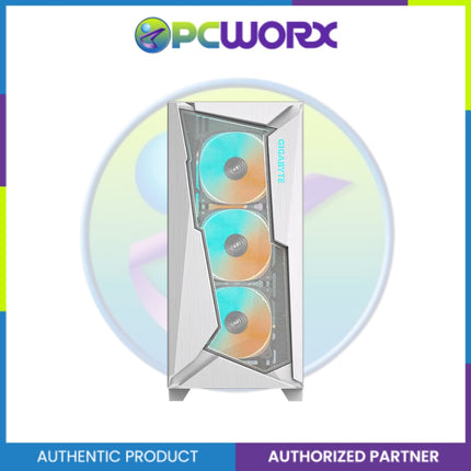 Gigabyte GP-C301GW V2 TG w/ 4 pcs Fan Mid Tower Casing White