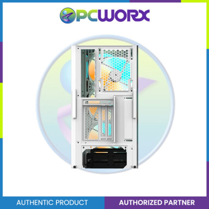 Gigabyte GP-C301GW V2 TG w/ 4 pcs Fan Mid Tower Casing White