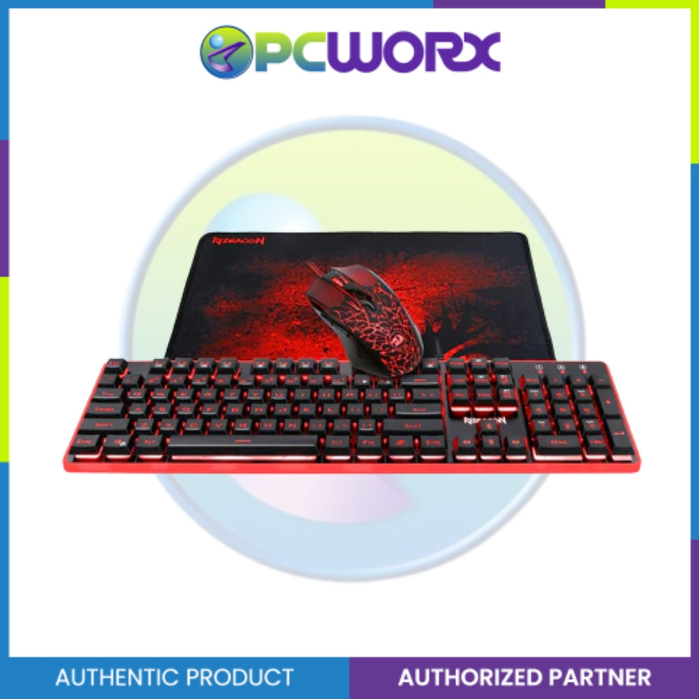 Redragon S107-1 Keyboard and Mouse Combo Plus Mouse Pad 3 in 1 set