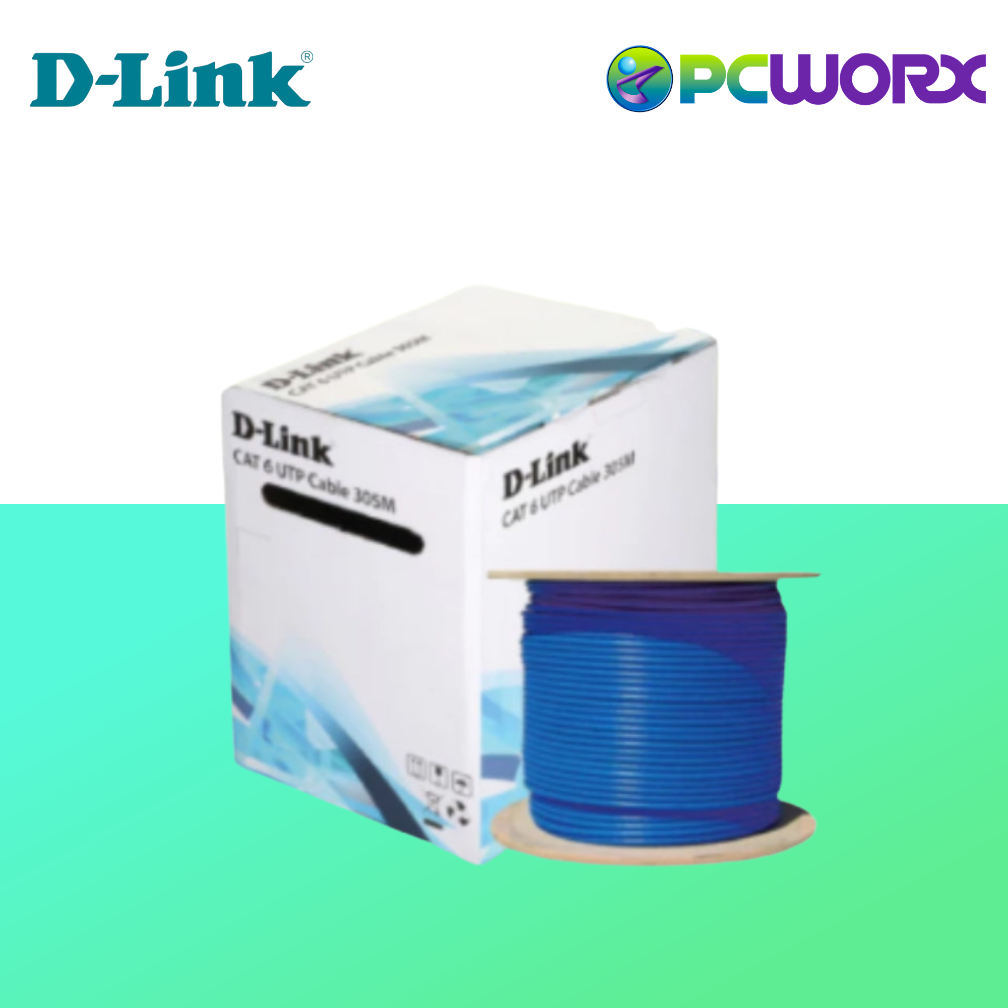 D-Link Cat6 25AWG UTP Cable Indoor 305 meters