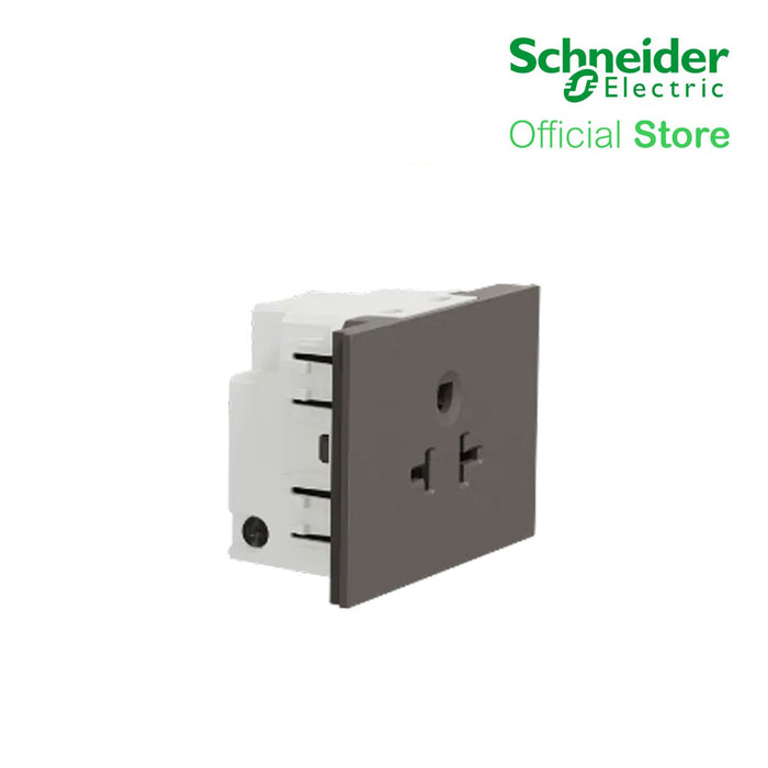 Schneider Socket Outlet Avataron A American 20A 250V 3 Pin 2S Sized Black M3T426MPH-BK