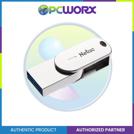 Netac NT03U785C-032G-30PN U785 32GB USB3.0 Type C Dual Flash Drive Silver