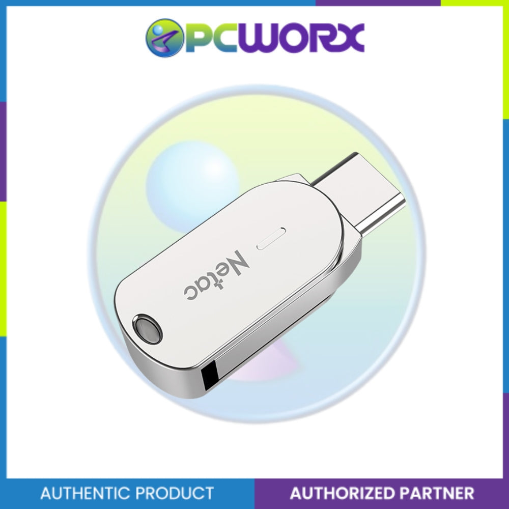 Netac NT03U785C-064G-30PN U785C 64GB USB3.0 Type C Dual Flash Drive Silver