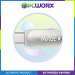 Netac NT03U785C-064G-30PN U785C 64GB USB3.0 Type C Dual Flash Drive Silver