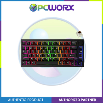 Tecware Spectre 75 Black LCD 3-mode Wireless Mechanical Keyboard Candy Red 48g L