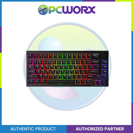 Tecware Spectre 75 Black LCD 3-mode Wireless Mechanical Keyboard Candy Red 48g L