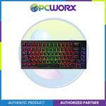 Tecware Spectre 75 Black LCD 3-mode Wireless Mechanical Keyboard Candy Red 48g L