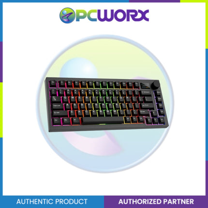 Tecware Spectre 75 Black LCD 3-mode Wireless Mechanical Keyboard Candy Red 48g L