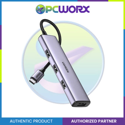 Ugreen CM473/20841 4in1 USB-C 3.0 To 4Ports USB 3.0 Hub 20CM Gray