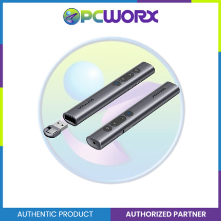 Vention KQIH0 Wireless PowerPoint Presentation Clicker with Red Laser Pointer