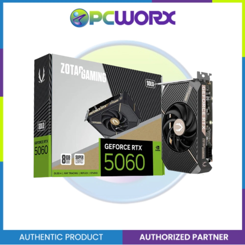 Zotac NVIDIA® GeForce RTX™5060 RTX 5060 Solo 8GB GDDR7 Graphics Card (ZT-B50600G-10L)