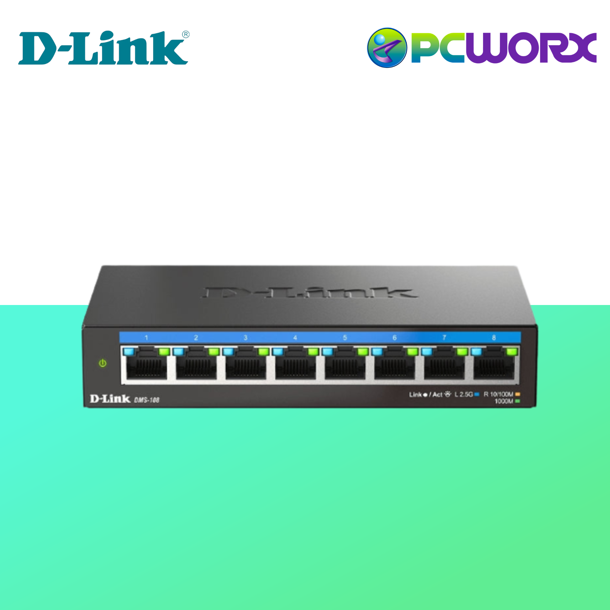 D-Link DMS-108/E 8-port Unmanaged Multi-Gigabit (MG) Switch