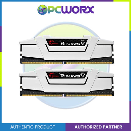 G.Skill F4-3600C18D-32GVW White Ripjaws V 2 x 16GB DDR4 3600 CL18 Heatsink Dimm