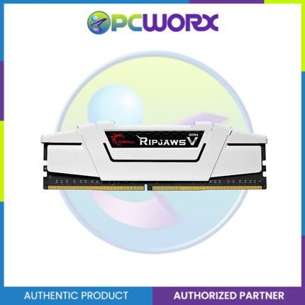 G.Skill F4-3600C18D-32GVW White Ripjaws V 2 x 16GB DDR4 3600 CL18 Heatsink Dimm