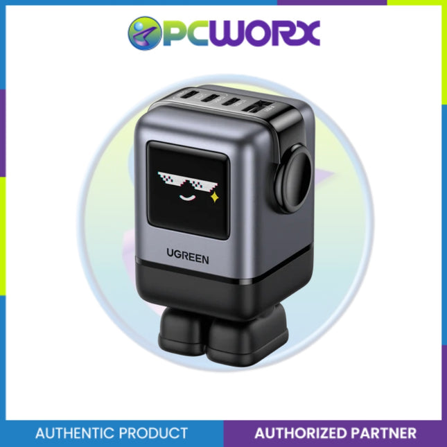 Ugreen X688 45514B USB-A+3*USB-C 100W Robot GaNTech Fast Charger