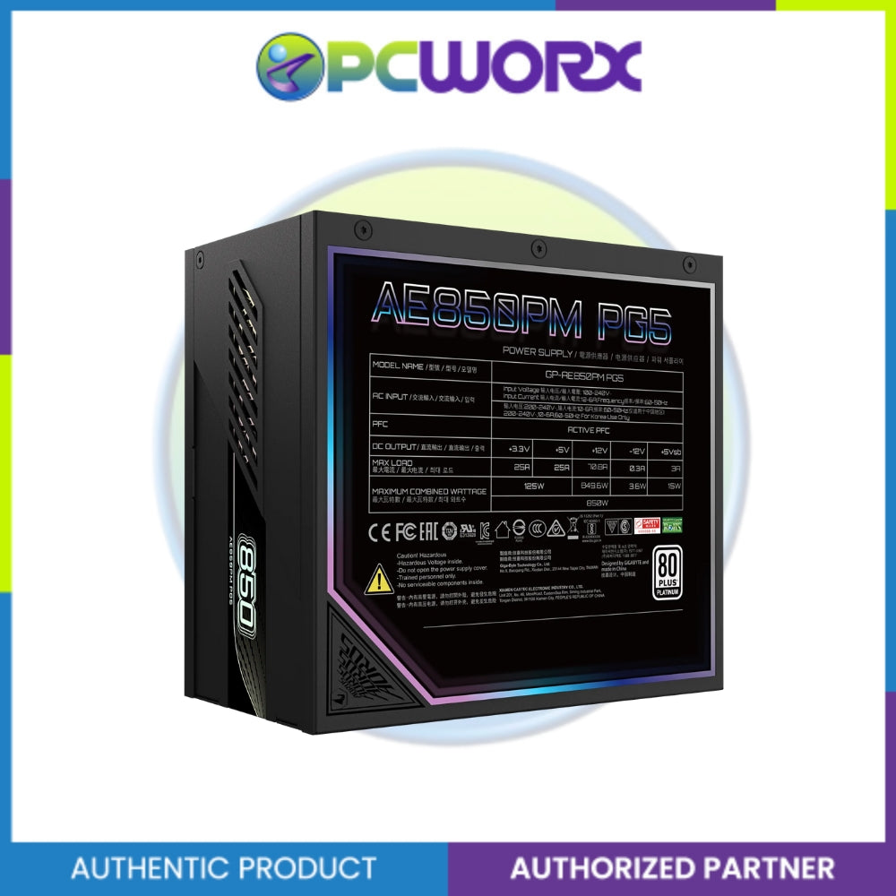 Gigabyte GP-AE850PM-PG5 Aorus Elite 850W 80+ Platinum PSU
