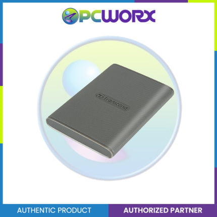 Transcend TS2TESD360C 2TB USB 20Gbps Up to 2000MB/s Type-C Portable SSD Gray