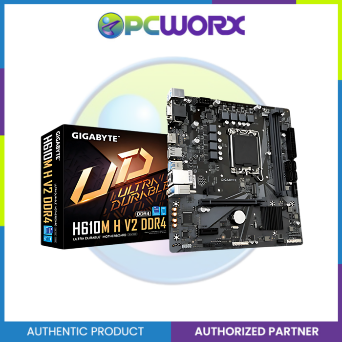 Gigabyte GA-H610M-H V2 DDR4 LGA1700 m-ATX Mother board | Gigabyte Mobo | Gigabyte Motherboard