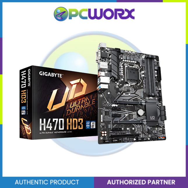Gigabyte GA-H470-HD3 DDR4 LGA1200 AVL ATX Motherboard | Gigabyte Motherboard