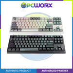 Tecware Phantom+ Elite 87-Keys RGB 3-Mode Mechanical Keyboard - White / Black