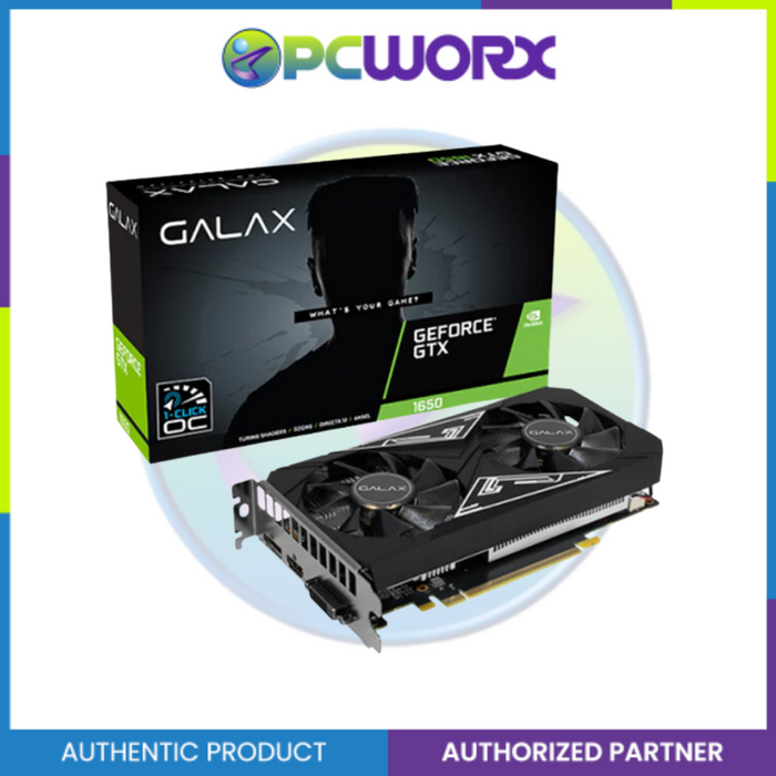 Galax NVIDIA® GeForce® GTX 1650 EX Plus 1-Click OC 4GB GDDR6