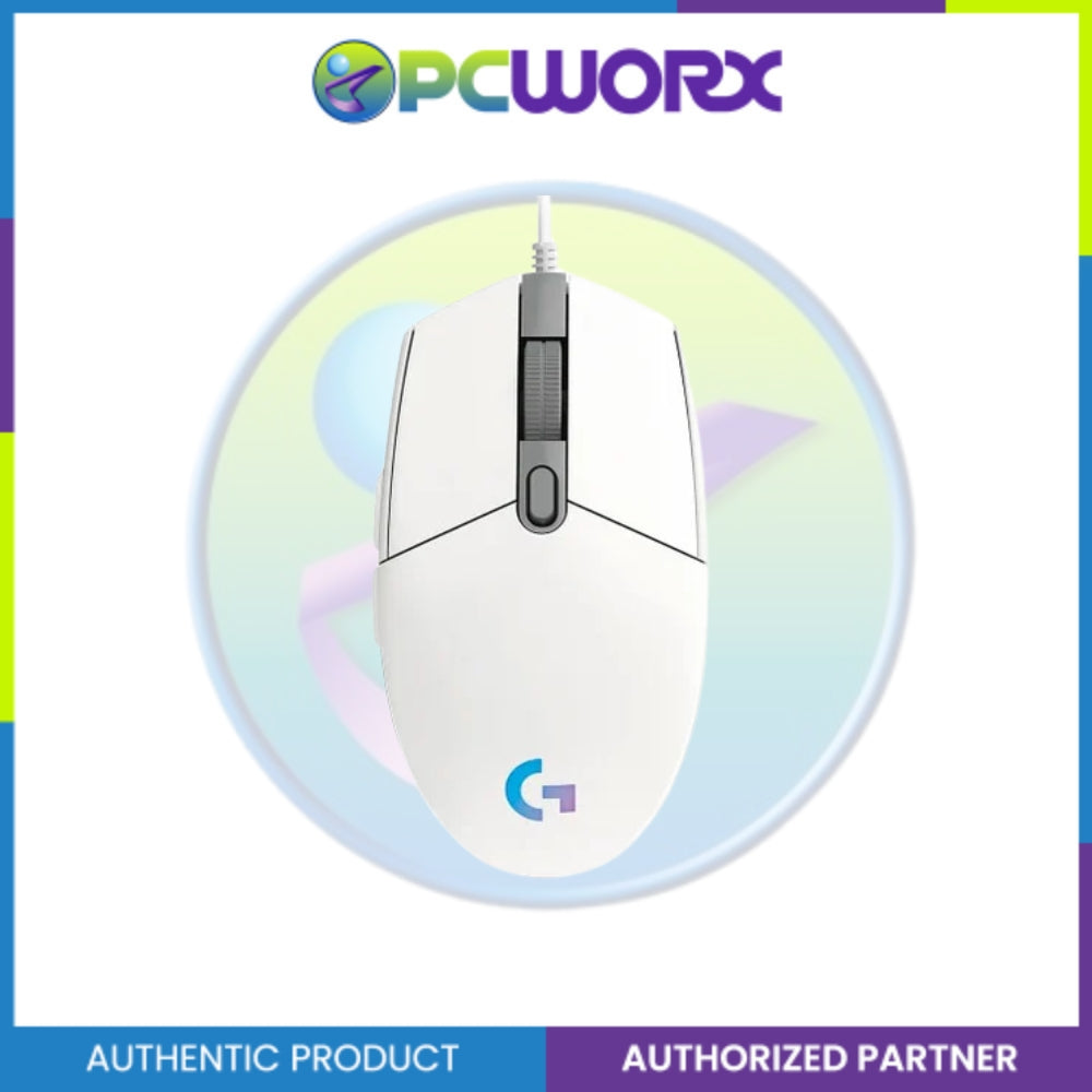 Logitech G102 LightSync RGB Gaming Mouse White Wired