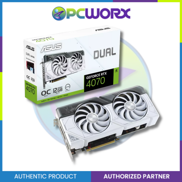 Asus NVIDIA® GeForce RTX™ 4070 Dual OC 12GB GDDR6X White