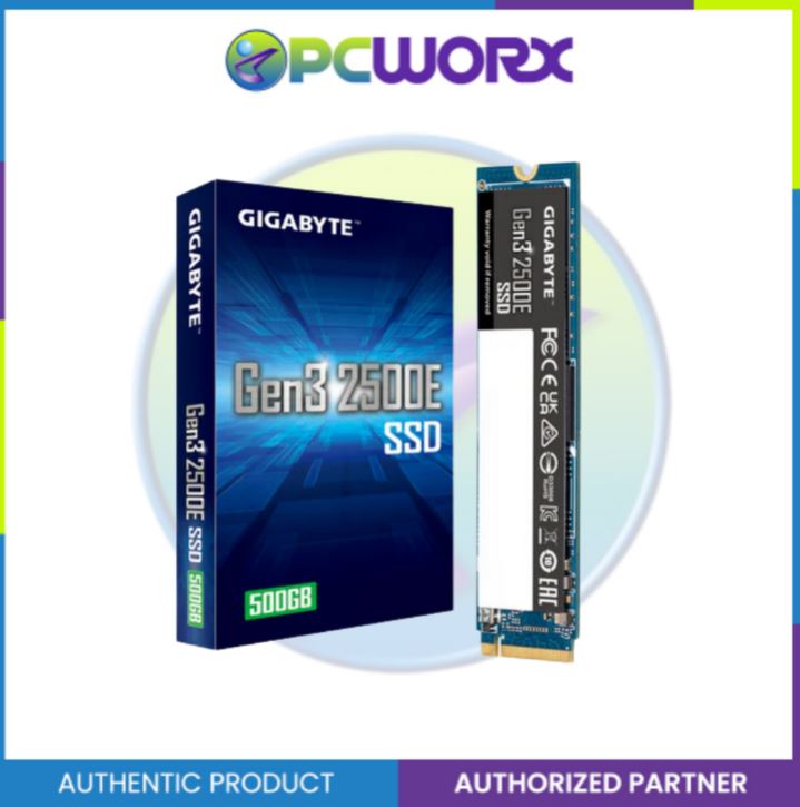 Gigabyte GP-G325E500G GEN3 2500E 500GB PCIEe 3.0X4 NVMe M.2 2280 SSD