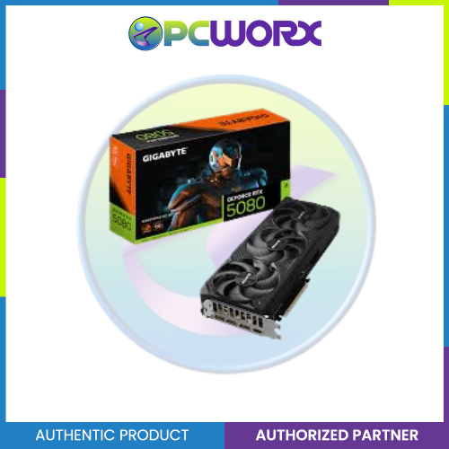 Gigabyte  NVIDIA® GeForce RTX™5080 GV-N5080WF3OC-16GD WINDFORCE OC SFF 16GB GDDR7 GPU