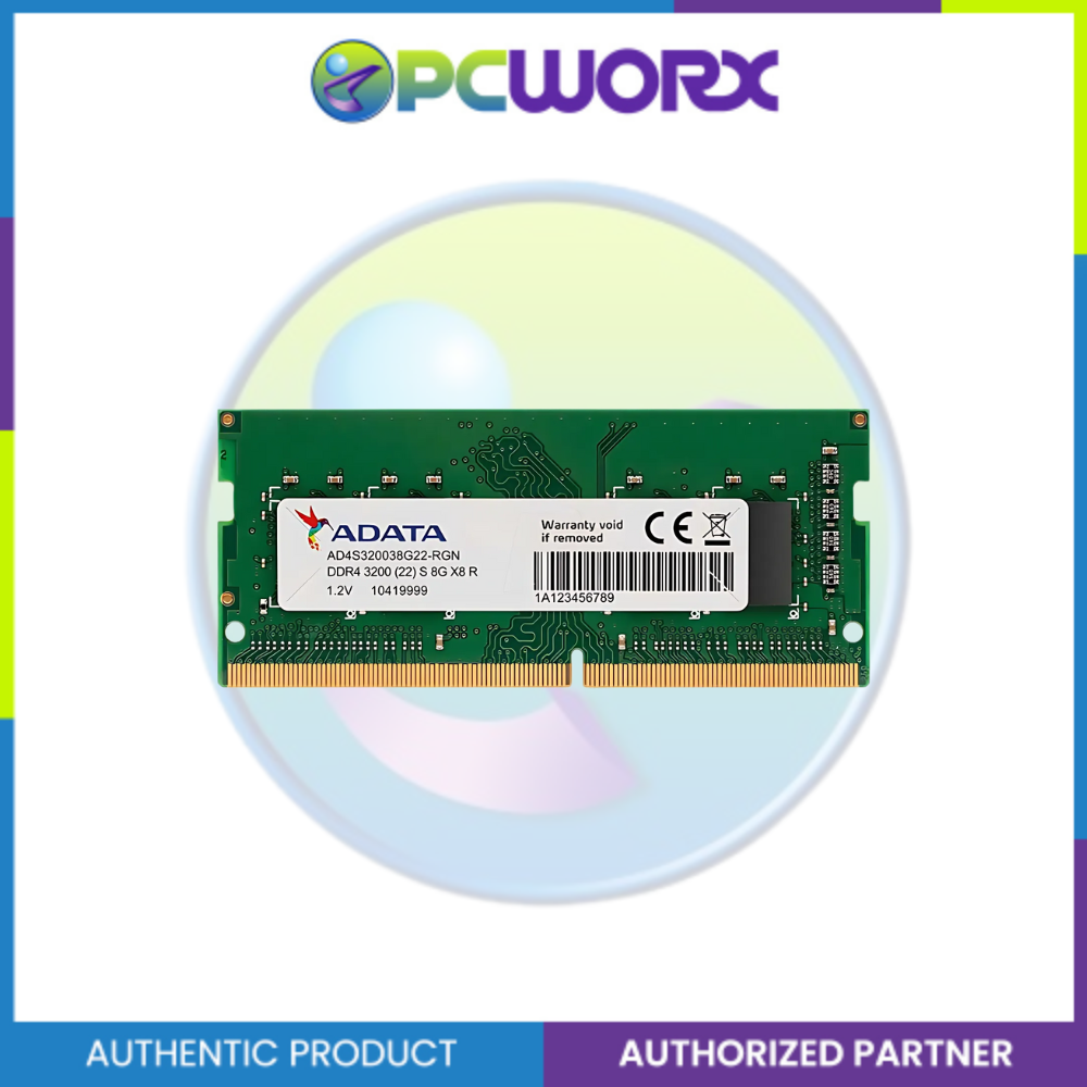 Adata AD-AD4S32008G22-SGN 8GB DDR4 3200MHZ Sodimm | DDR4 3200 MHz SODIMM Laptop Memory RAM