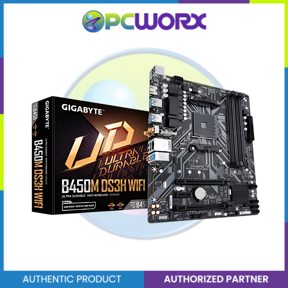 Gigabyte GA-B450M-DS3H-WIFI 4-DIMM DDR4 AM4 MATX Mother board