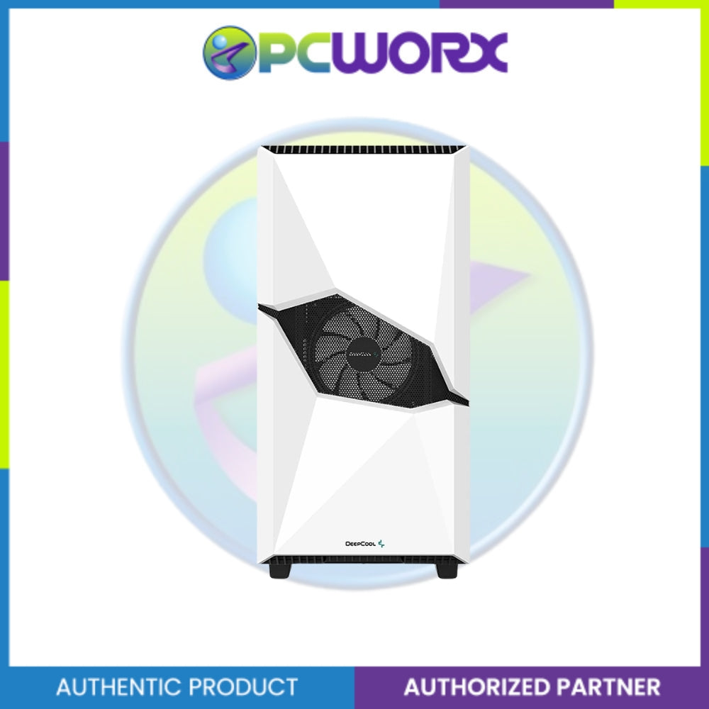 Deepcool R-WHAAET-C-1 Cyclops w/ 1x120mm ARGB Fan Mid-Tower Case White