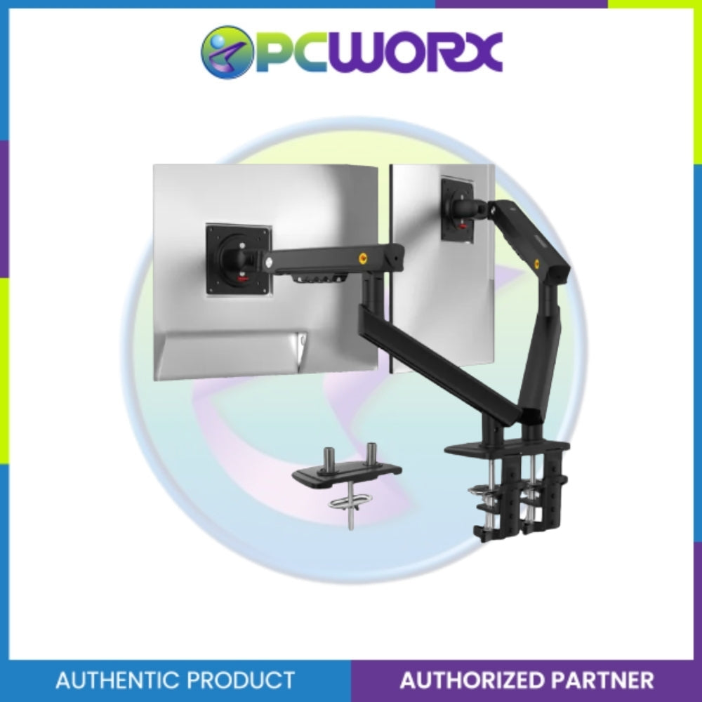 North Bayou A5C 17"-32" Dual Monitor Arm Mount Black