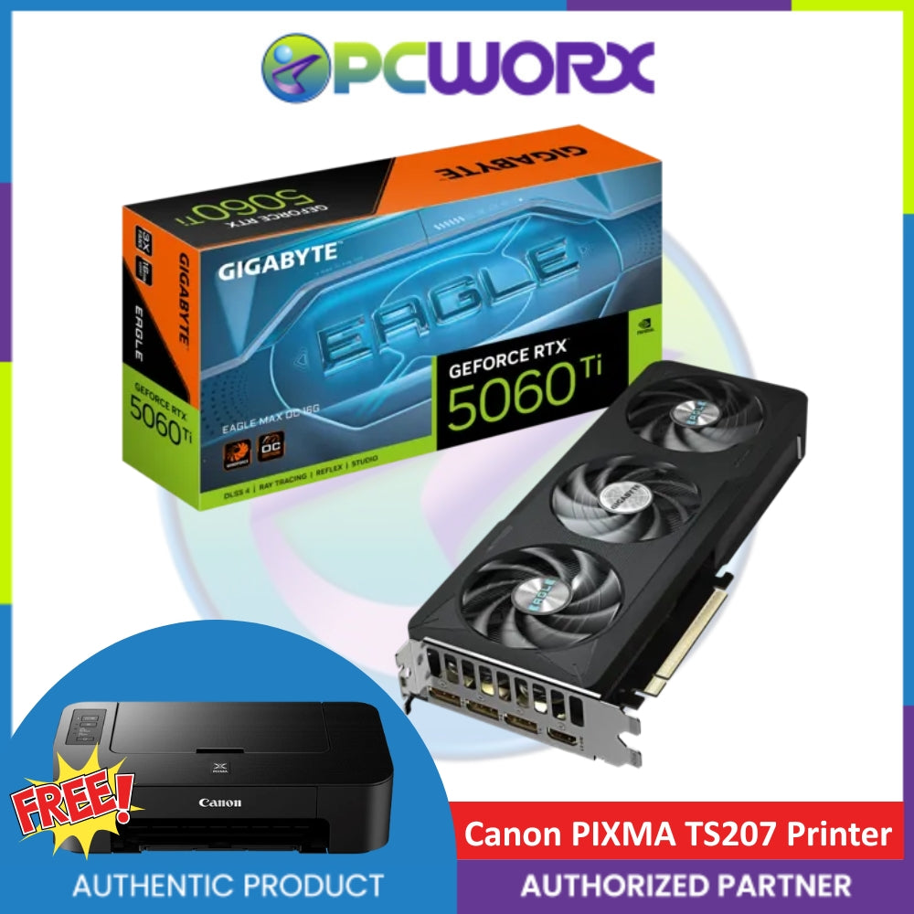 Gigabyte NVIDIA® GV-N506TEAGLEMAX-OC-16GD RTX™ 5060 TI Eagle Max OC 16GB GDDR7 GPU