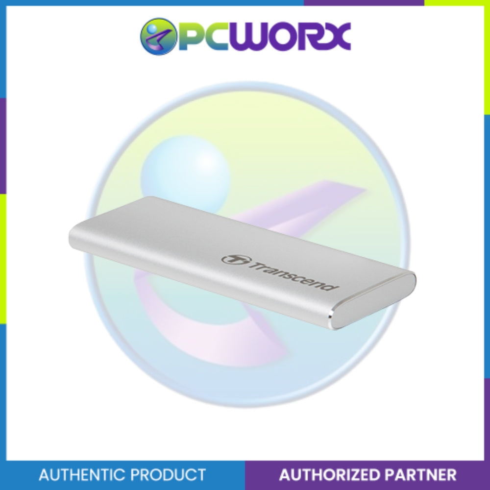 Transcend TS500GESD260C 500GB ESD260C USB 3.2 Gen 2 Type-C Portable SSD Silver