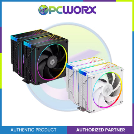 ID-Cooling FROZN A620 aRGB White / Black, Twin Tower 6 heatpipe, 2x120mm | aRGB CPU Cooler