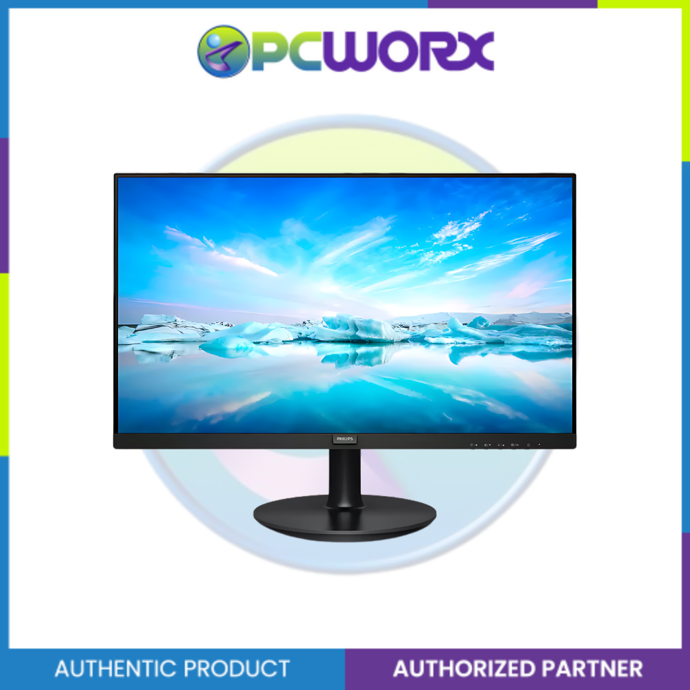 Philips 221V8LD 22" Inch W-LED VA 75Hz VGA/DVI/HDMI Monitor | Philips 22" Inch LED Monitor | 1920 x 1080 (Full HD) | Philips Monitor | MONITOR