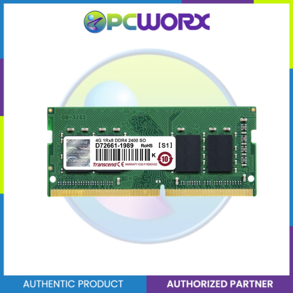 Transcend JM2400HSH-4G 4GB JM DDR4 2400 SO-DIMM 1R