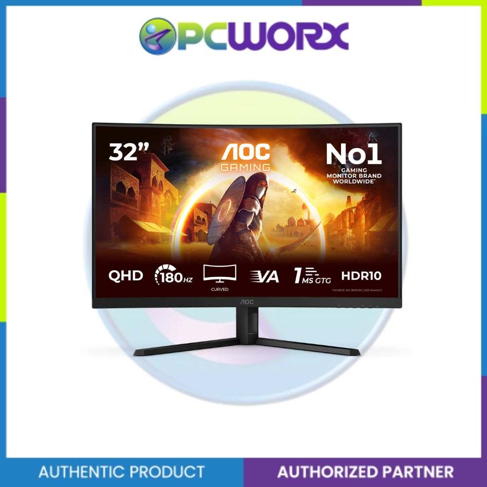 AOC CQ32G4VE 31.5" VA QHD 180HZ 1500R 0.5MS HDR10, FREESYNC PREMIUM PRO