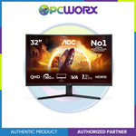 AOC CQ32G4VE 31.5" VA QHD 180HZ 1500R 0.5MS HDR10, FREESYNC PREMIUM PRO