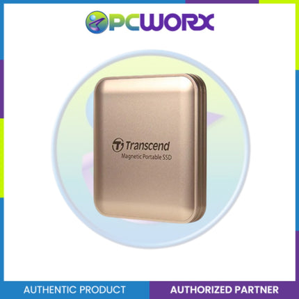 Transcend TS1TESD420G 1TB USB Type-C 20Gbps Magnetic Portable SSD Champagne Gold
