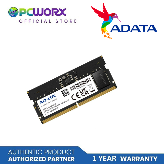 Adata AD5S48008G-S/8GB 4800MHZ Sodimm DDR5 \ Adata 8GB DDR5 RAM | Laptop RAM