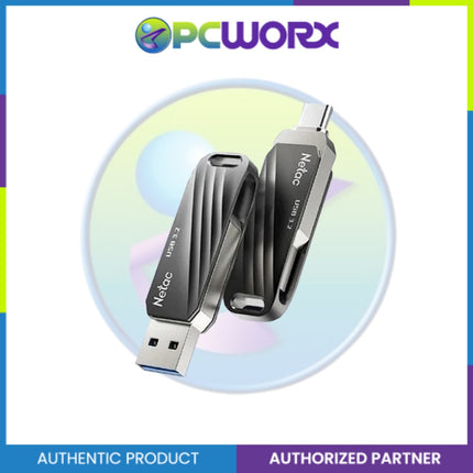 Netac NT03US11C-064G-32BK US11 64GB USB3.2 Type C Dual Flash Drive Black