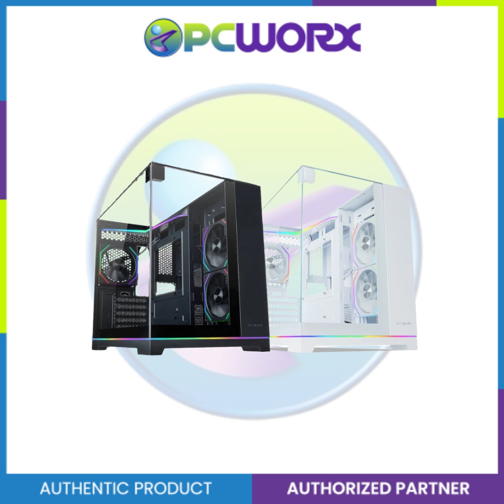 Tecware VX Prism M Triple Tempered Glass MATX Case Black