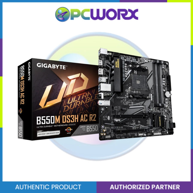 Gigabyte GA-B550M-DS3H-AC-R2 AM4 DDR4 M-ATX