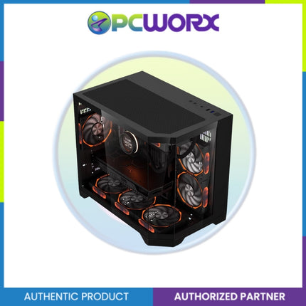 Coolman Spectra Dual Chamber w/ Customizable LCD Scree m-ATX Black