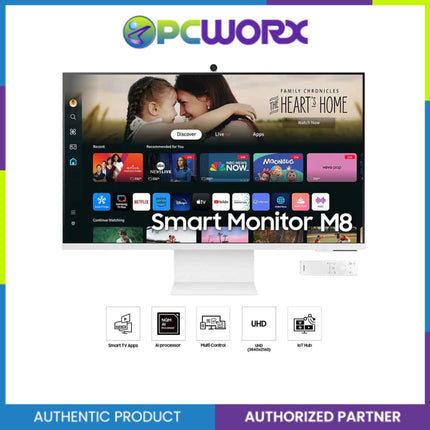 Samsung LS32DM801UEXXP 32" 4K UHD Warm White M8 M80B Smart Monitor