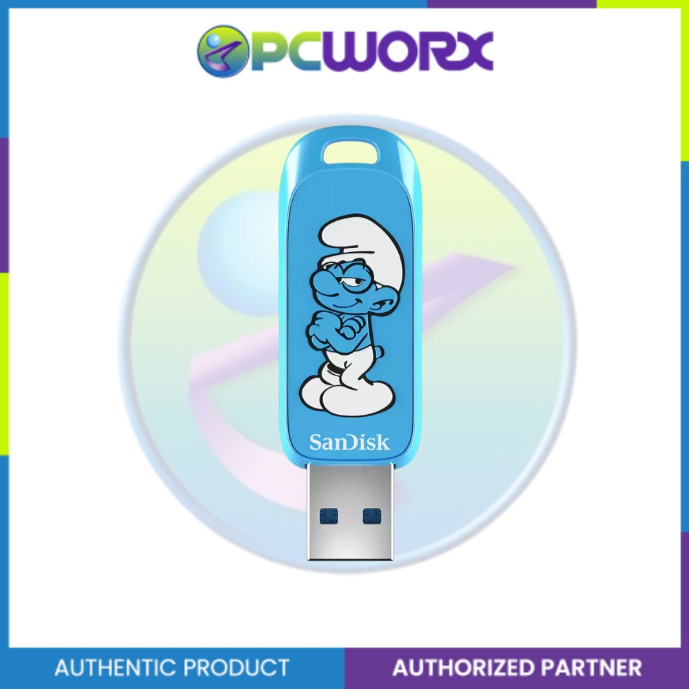 Sandisk SDCZIS-064G-G46 64GB USB 3.2 Ingot Type-A 130MB/s Brainy Smurf Edition