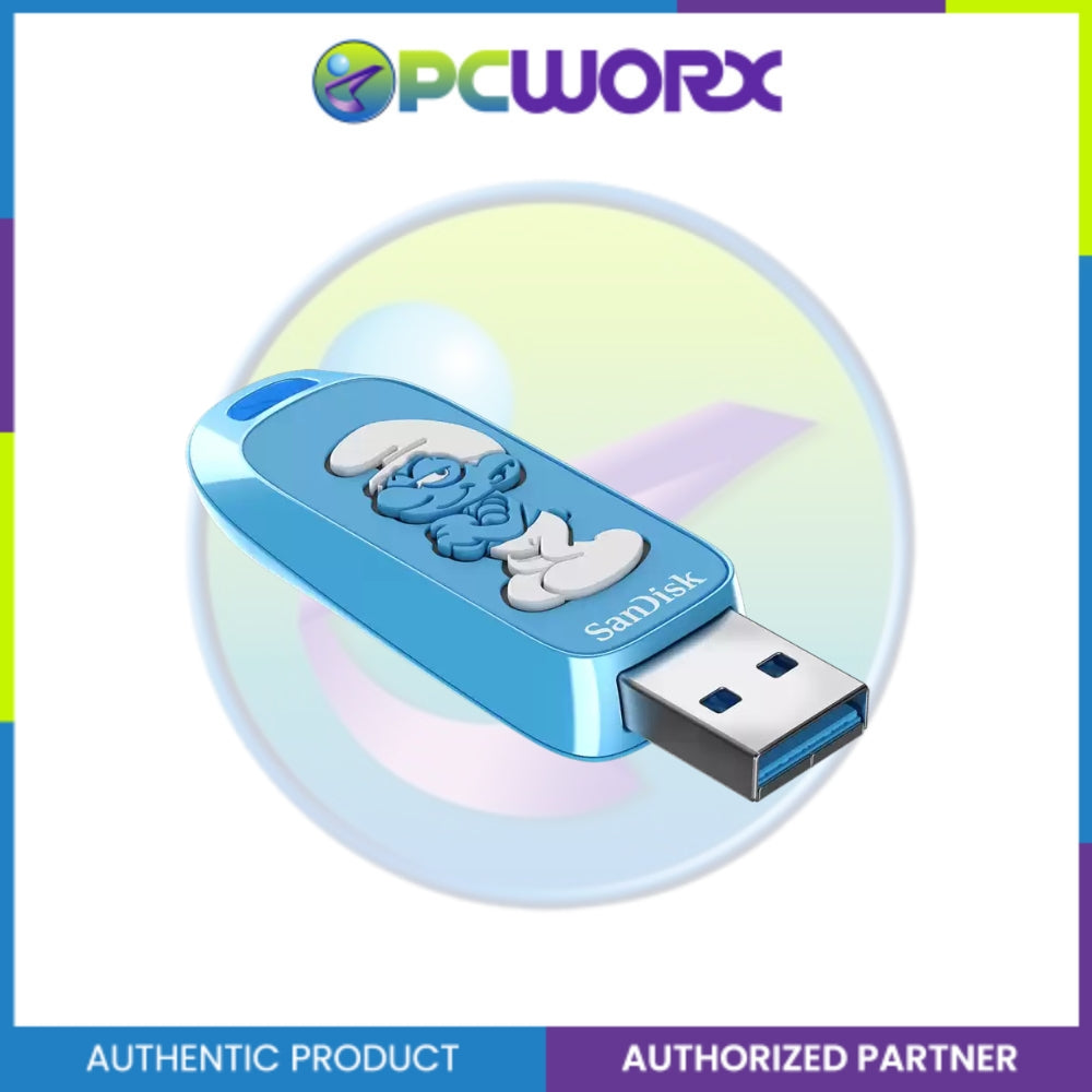 Sandisk SDCZIS-064G-G46 64GB USB 3.2 Ingot Type-A 130MB/s Brainy Smurf Edition
