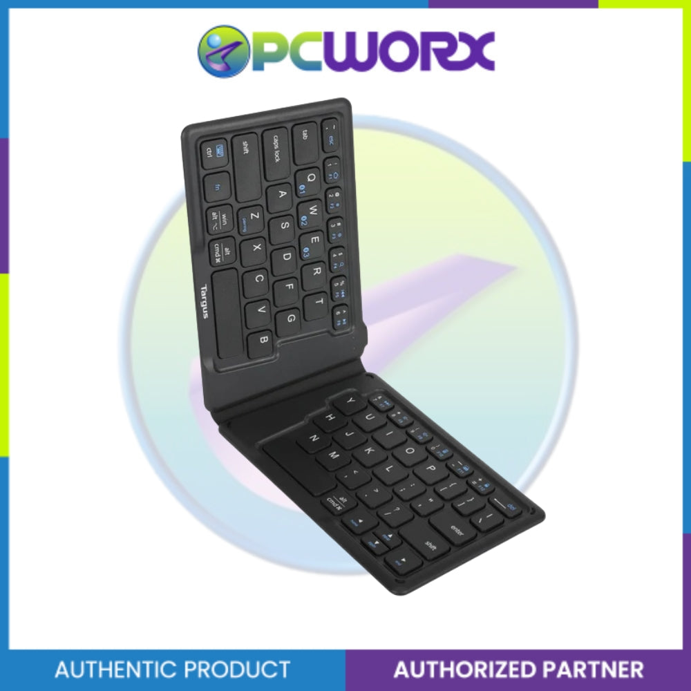 Targus AKF003 Ergonomic Foldable Bluetooth Antimicrobial Wireless Keyboard
